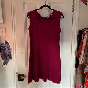 New York & Company stretchy dress in Burgundy